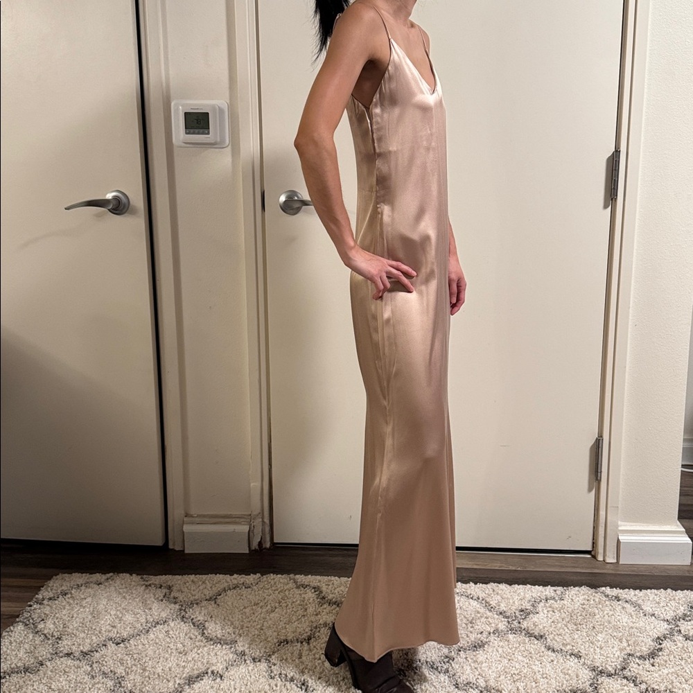 Reformation Shiny Pink Jordyn Slip Dress - Picture 6 of 15